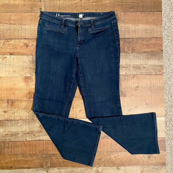 womens bootcut jeans size 14